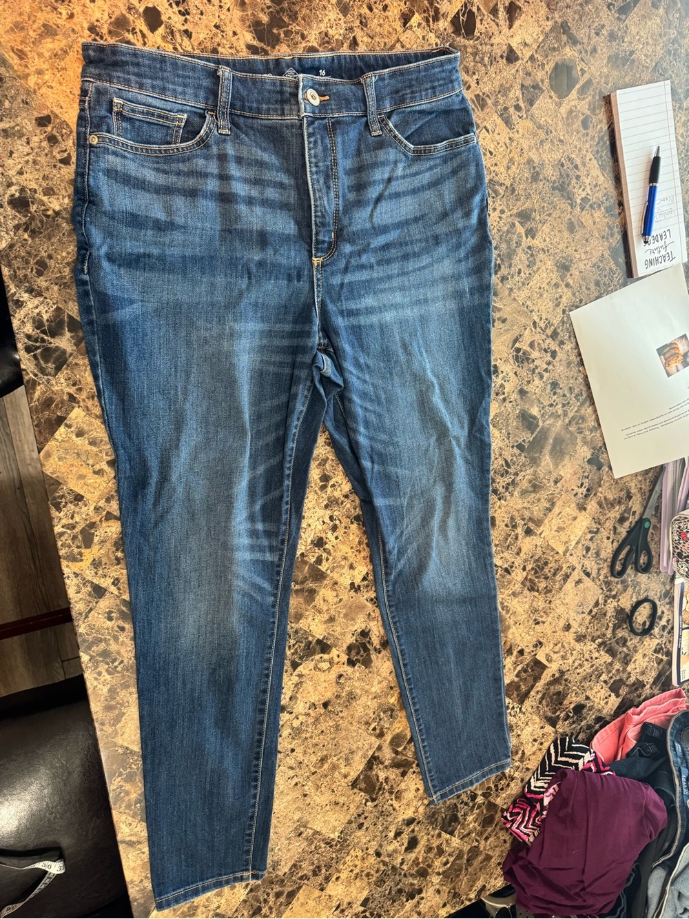 St. John's Bay Women's Skinny Jeans - Mid Blue Wash